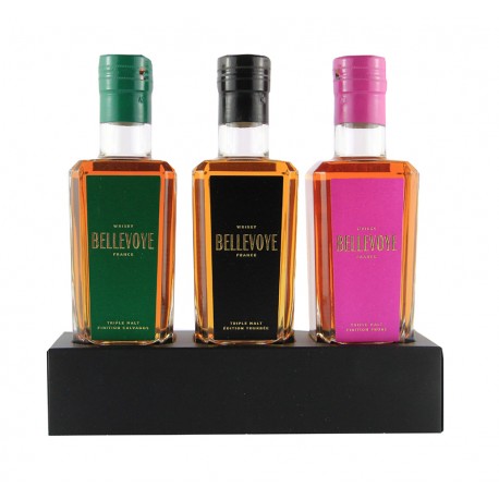 Whisky Bellevoye - Coffret Noir 3 Bouteilles 0.20CL