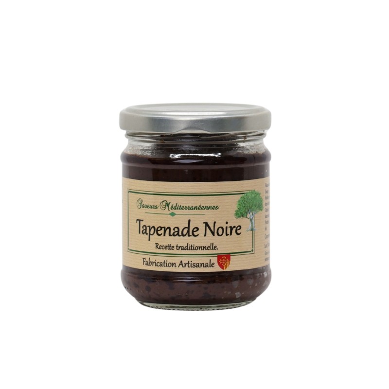 Terria - Tapenade Noire - Saveurs Méditerranéennes - 180 gr