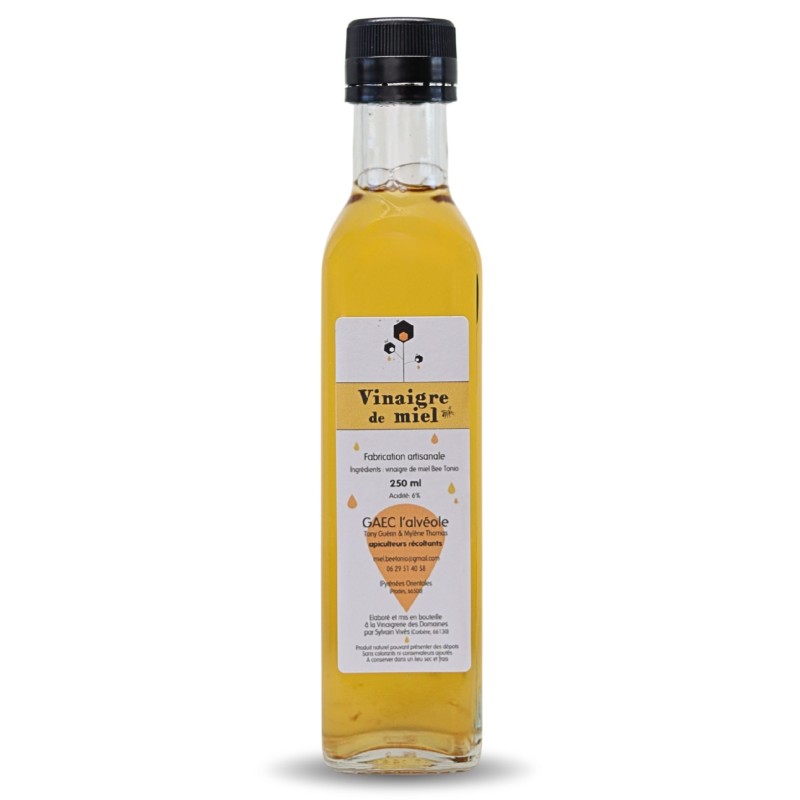 Bee Tonio - Gaec de L'Alvéole - Vinaigre de miel 250 ml