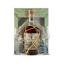 Rhum Planteray - Coffret 2 verres - Sealanders - 70cl