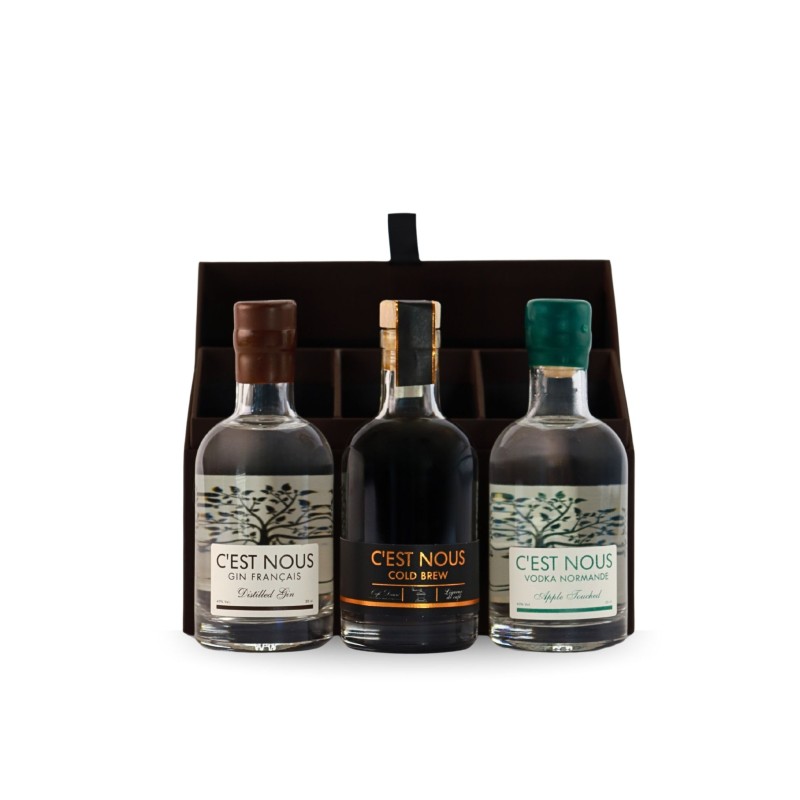 Coffret C’est Nous  Gin, Vodka, Cold Brew 3 x 20 cl