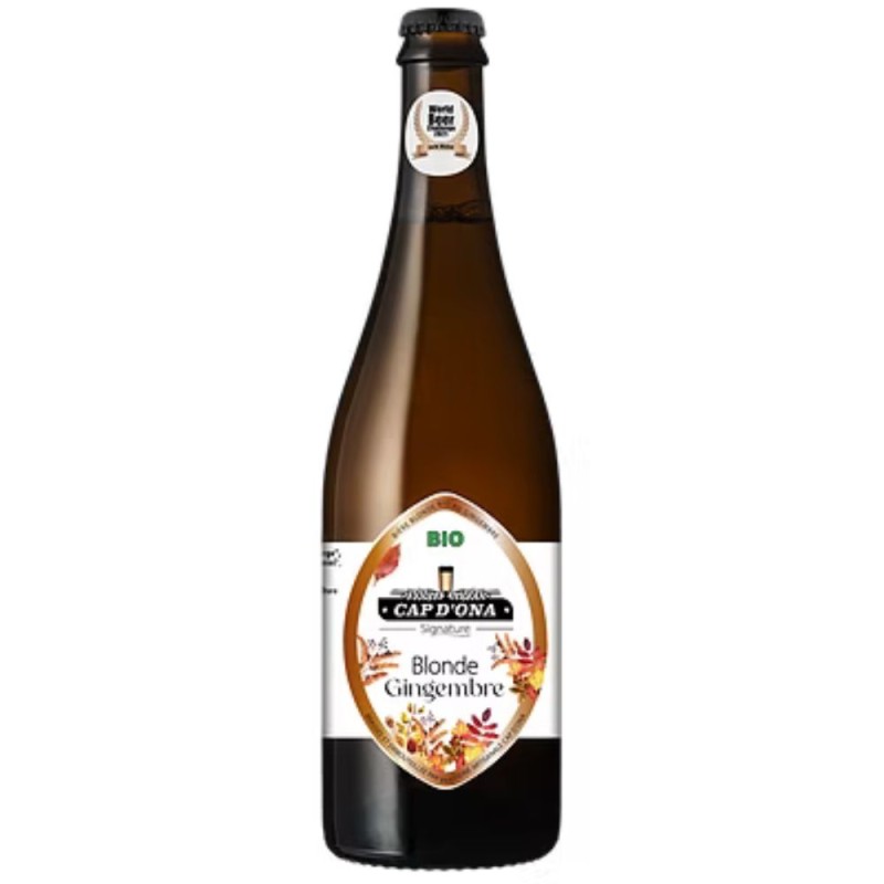 Bière Cap d'Ona - Blonde au Gingembre Bio 0.75L